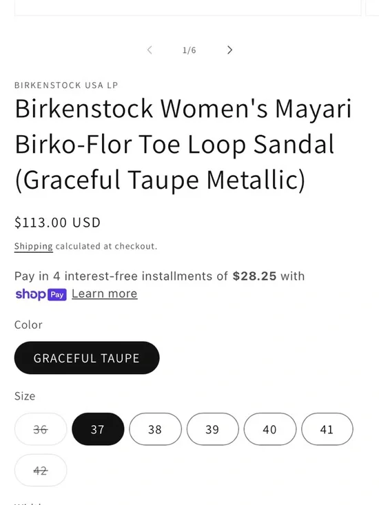 Birkenstock Mayari Toe Loop Sandals Women’s Size 10 Birko Flor Metallic Brown - Picture 15 of 16